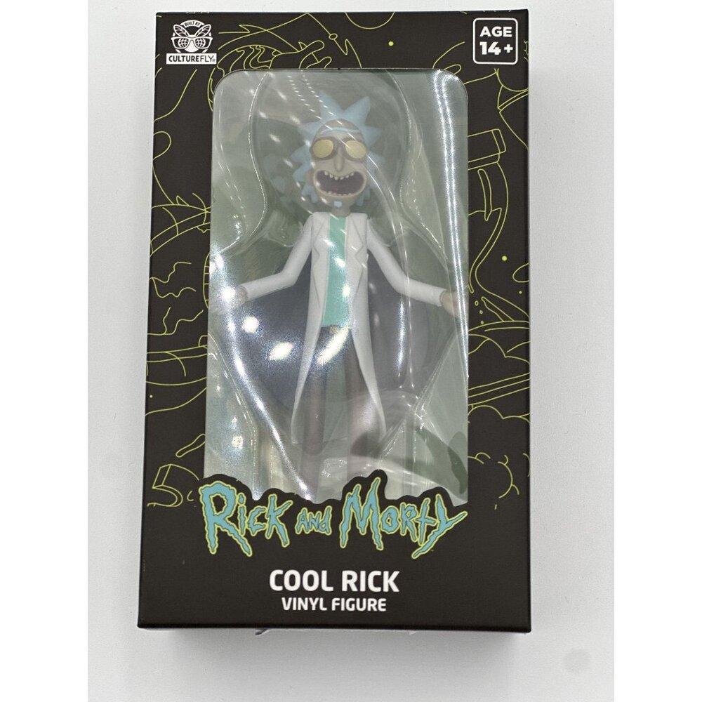 Rick & Morty Cool Rick Vinyl Figure 4.5" Adult Swim Culturefly For Ages 14+